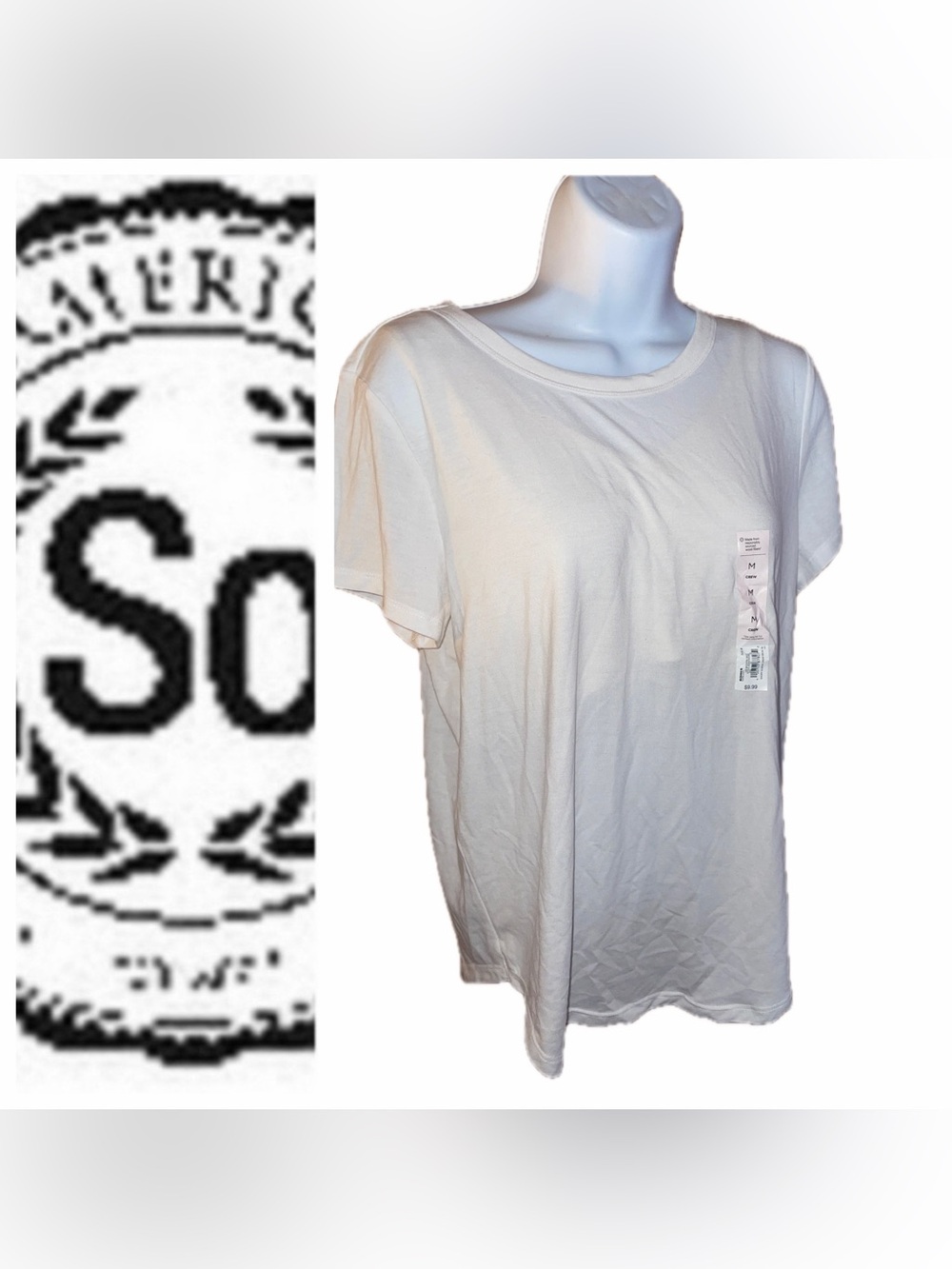 SO White Short Sleeve Crewneck Tee